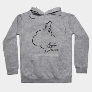 Proud Boston Terrier profile dog lover Bostie Hoodie